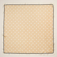 Classic Polka Dot Scarf – Vintage-Inspired Square Scarf with Silk Texture