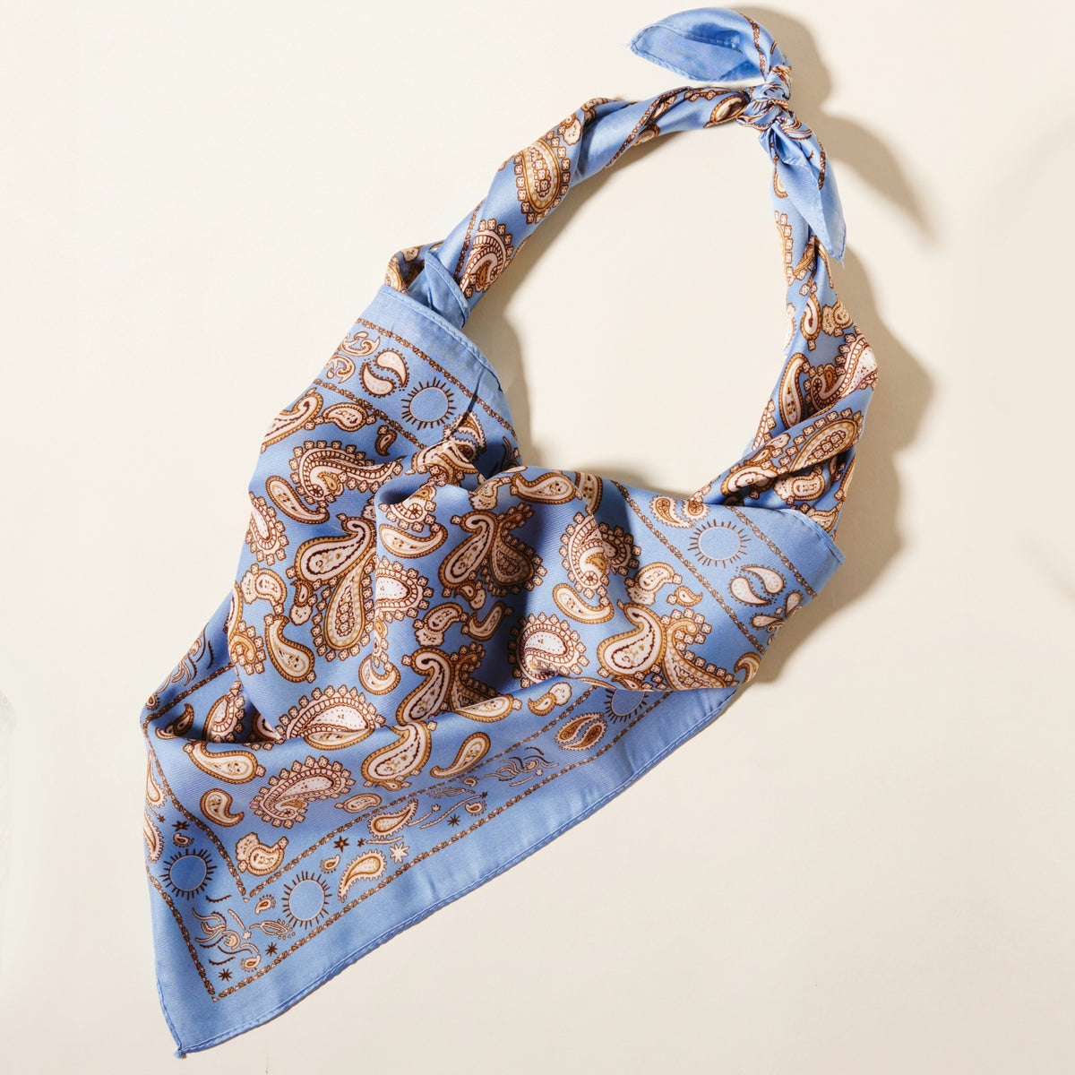 Classic Paisley Silk-Feel Scarf – Timeless & Elegant Soft Polyester Bandana