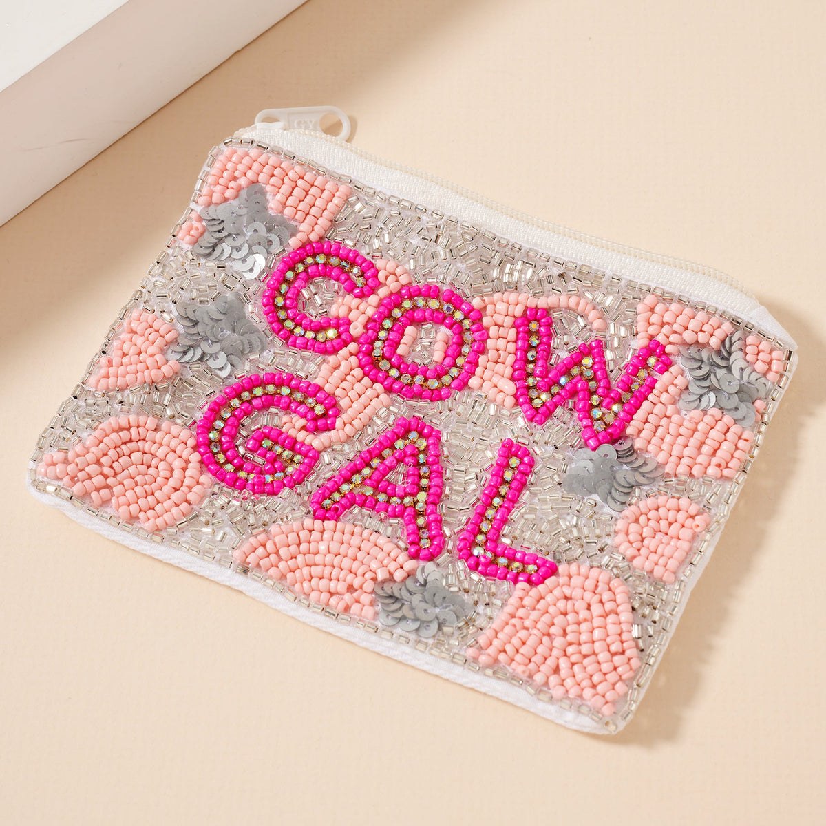 COW GAL Beaded Coin Purse