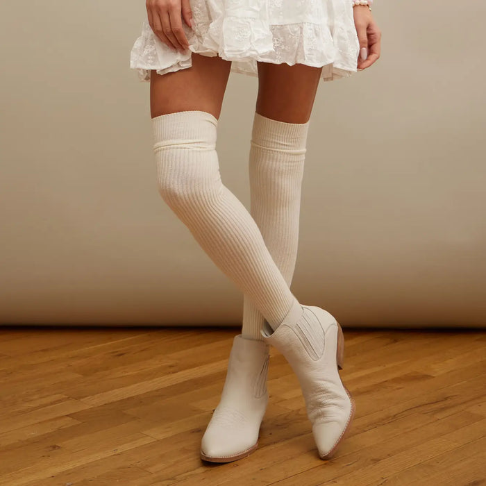 Basic Solid Over The Knee Socks