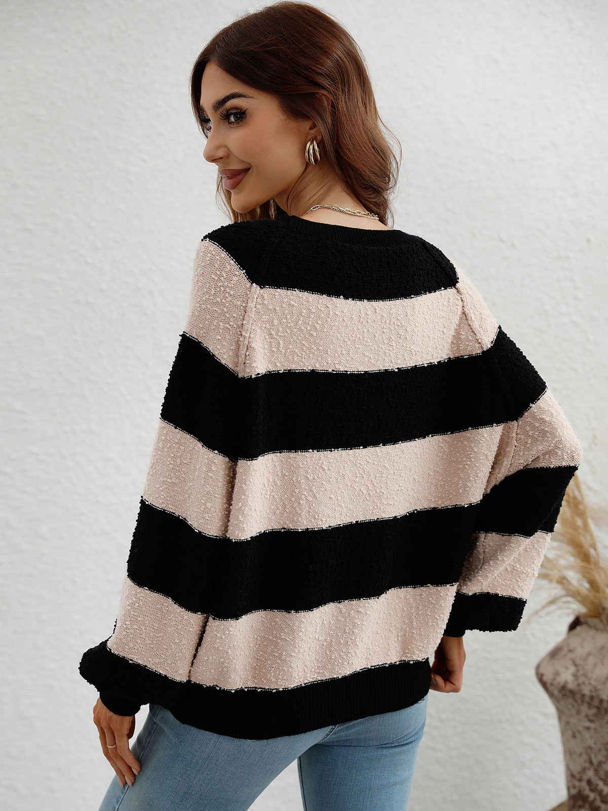 Striped Casual Loose Sweater