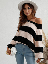 Striped Casual Loose Sweater