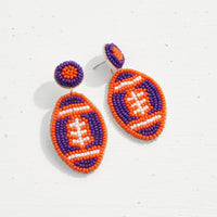 Baseball Seed Bead Earrings