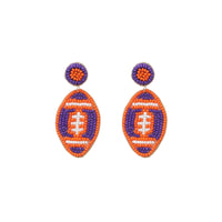 Baseball Seed Bead Earrings