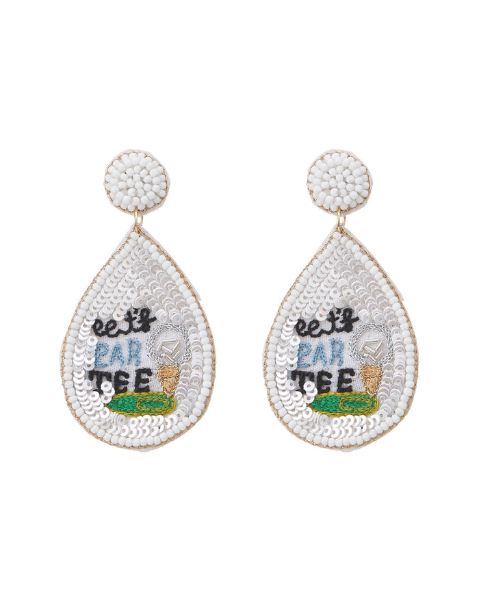 Let's Par Tee Seed Bead Earrings