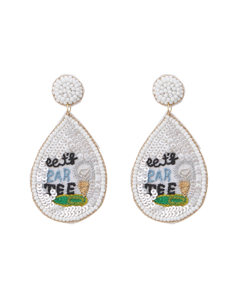 Let's Par Tee Seed Bead Earrings