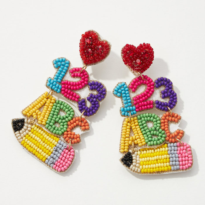 Beaded Earrings for Your Teacher's Day