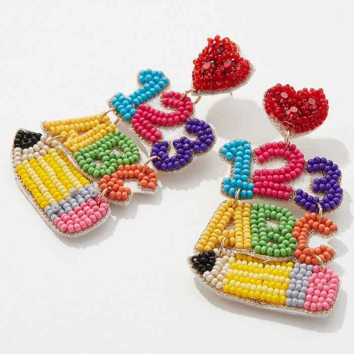 Beaded Earrings for Your Teacher's Day