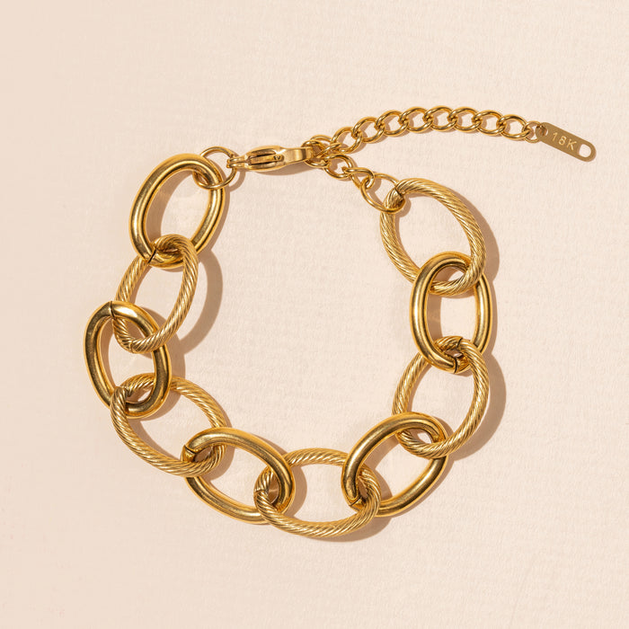 Stainless Steel Bold Chain Link Bracelet