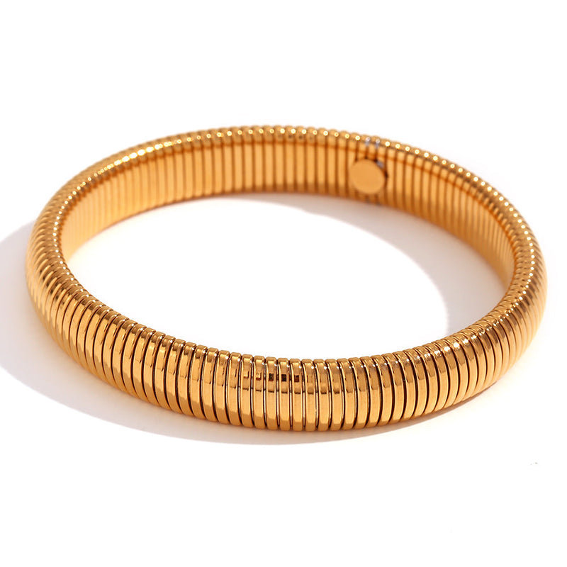 18K Gold Plated Stainless Steel Bangle