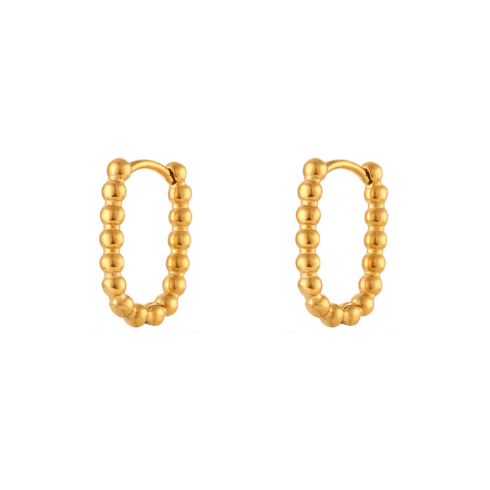 18K Gold Plated Stainless Steel Earrings for Everyday