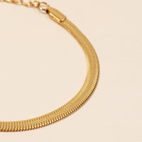 Snake Chain 18K Gold Plated Stainless Steel Bracelet