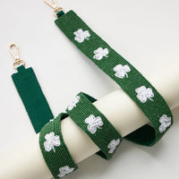 Clover Beaded Bag Strap for St. Patrick's Day