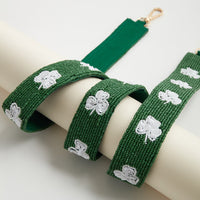 Clover Beaded Bag Strap for St. Patrick's Day