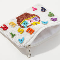 Easter Bunnies India Beaded Coin Pouch