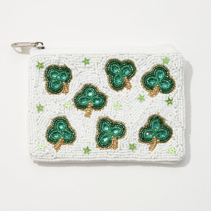 Lucky Clovers St. Patrick's Day Coin Pouch