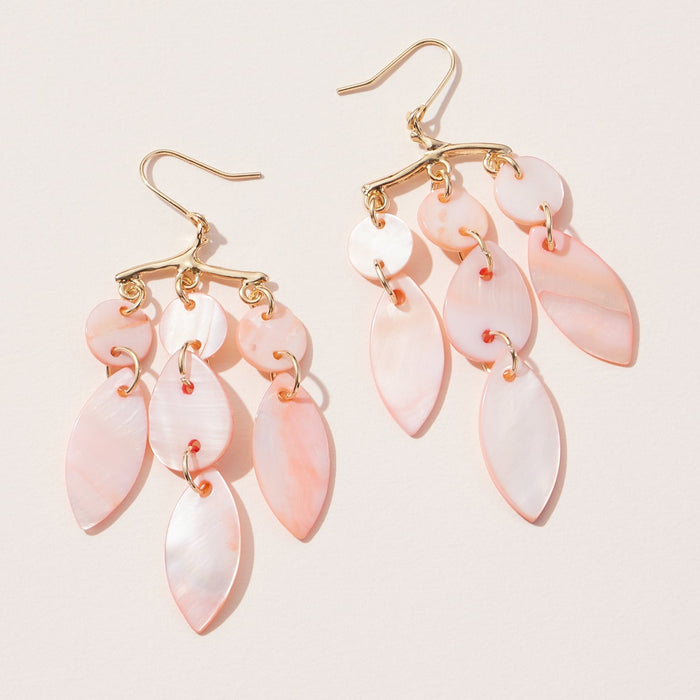 Dangling Mobile Art Shell Earrings