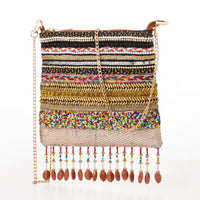 Boho Beaded Crossbody Bag