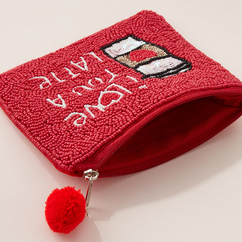 "I love You A Latte" Valentine's Day Coin Pouch