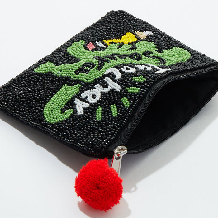 Dinosaur Beaded Coin Pouch for Teacher's Day