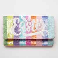 Shiny Sequin Easter Clutch Bag