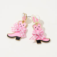 Enamel Easter Bunny Post Earrings