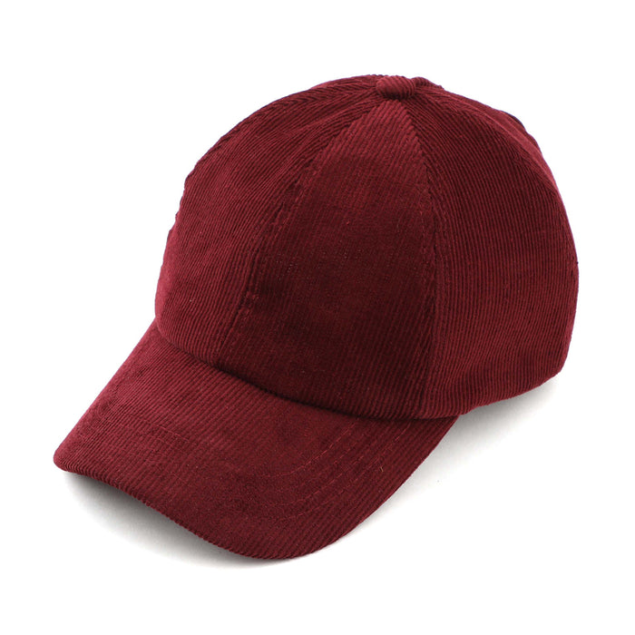 Corduroy Solid Color Baseball Cap Hat