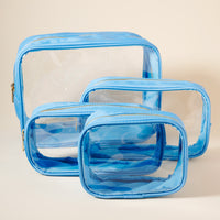 Clear Cosmetic Bag Four Piece Set