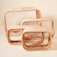 Clear Cosmetic Bag Four Piece Set