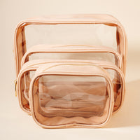 Clear Cosmetic Bag Four Piece Set