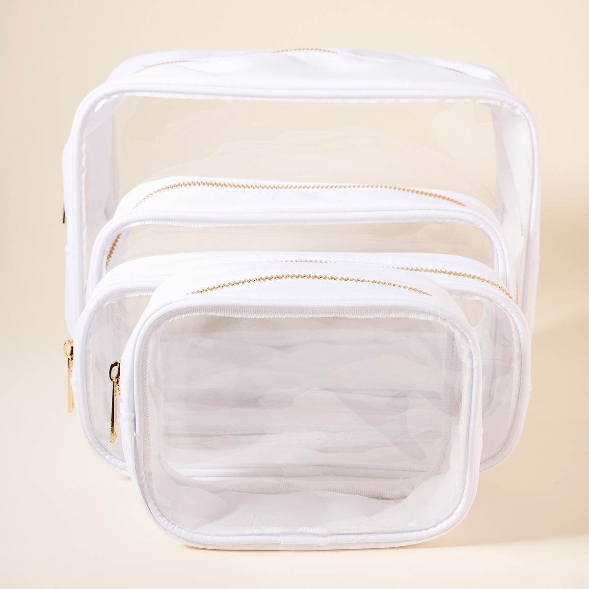 Clear Cosmetic Bag Four Piece Set