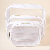 Clear Cosmetic Bag Four Piece Set