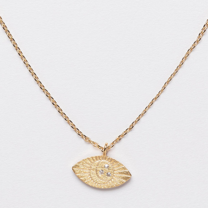 Evil Eye 18K Gold Dipped Necklace