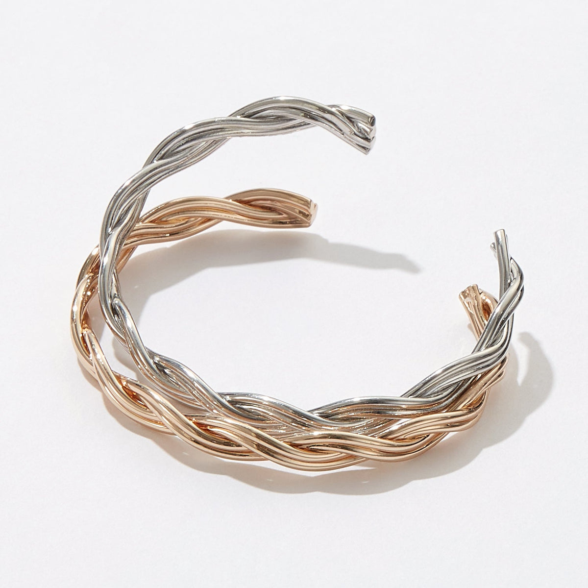 Everyday Wear Crossover Metal Cuff Bracelet