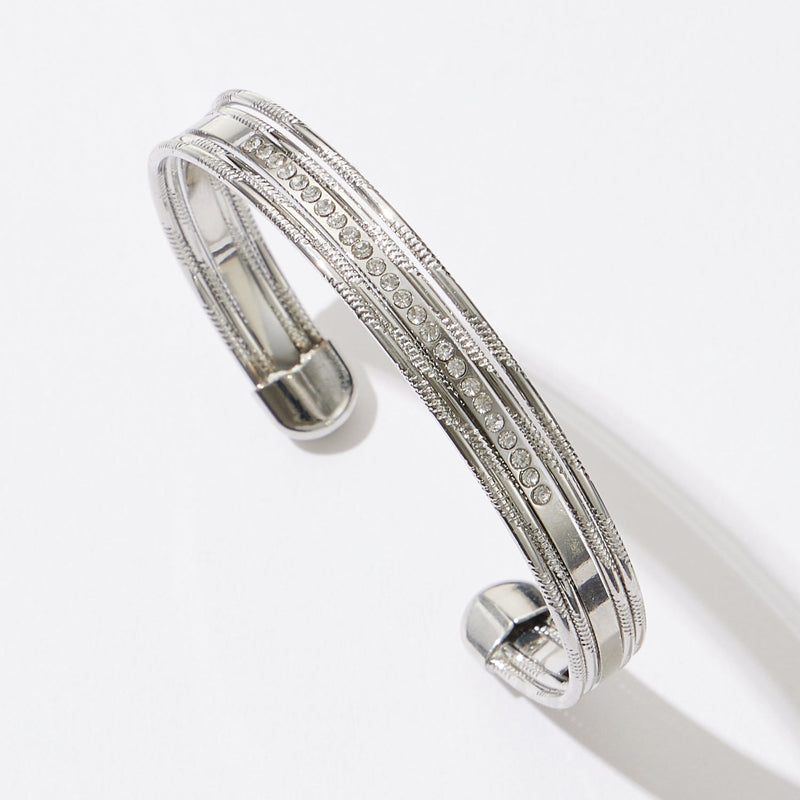 Everyday Wear Multiple Metal Combined Cuff Bracelet