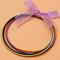 Halloween Inspired 4pcs Guitar String Bracelet with a Bow