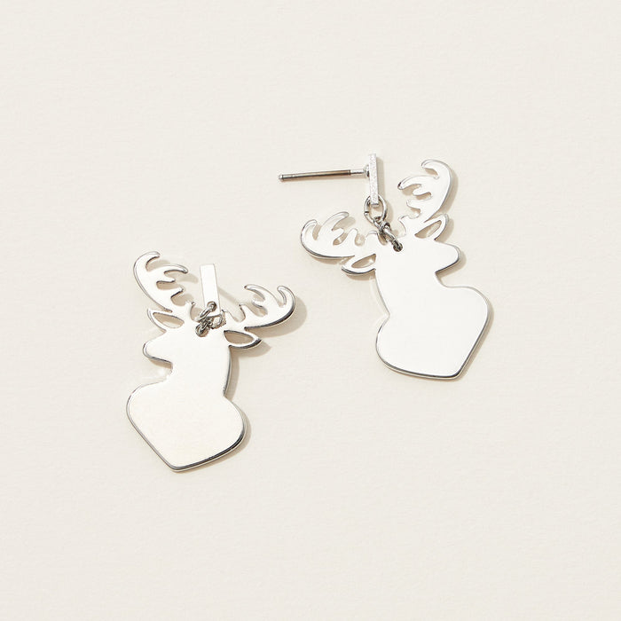 santa cut out dangle earrings