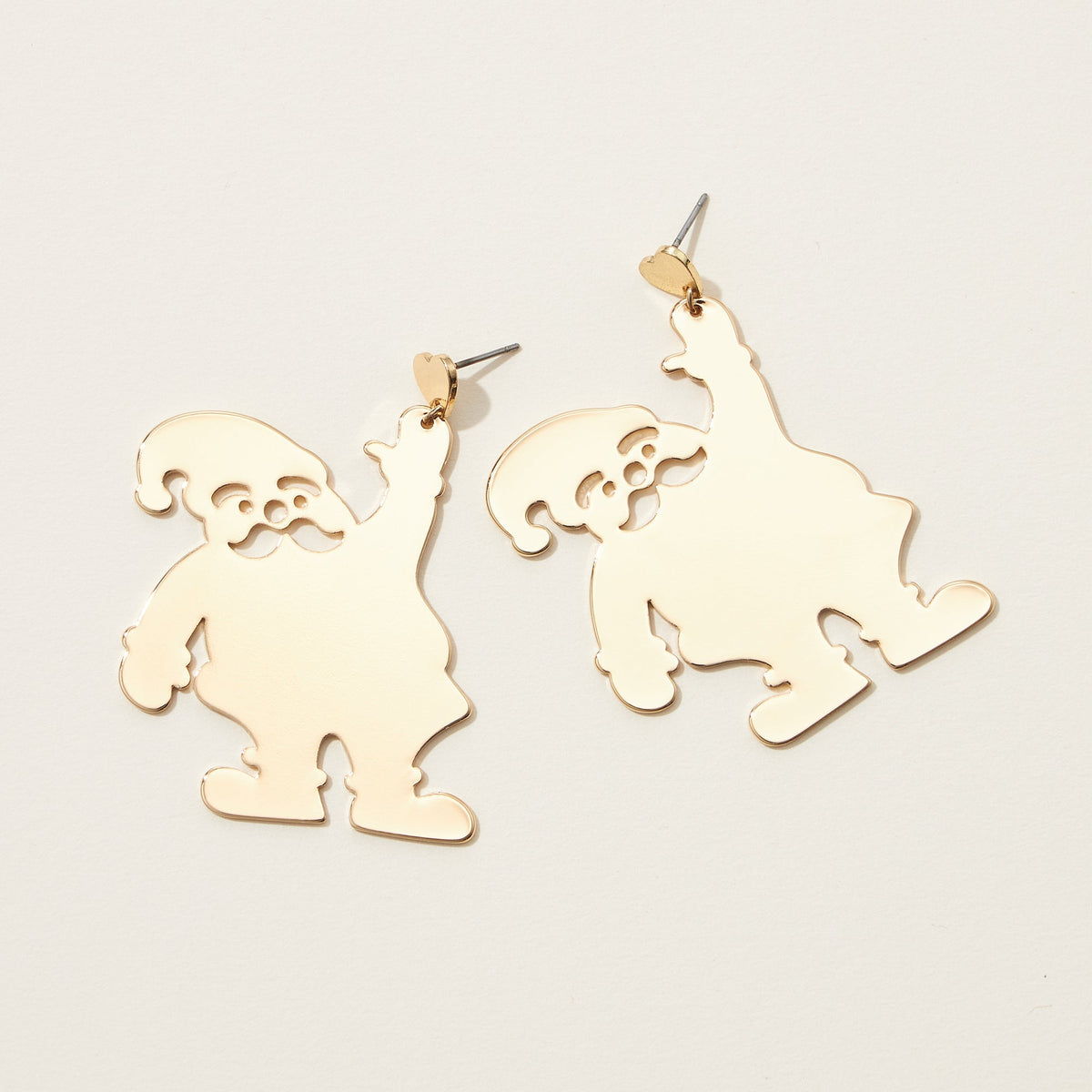 Santa Cut Out Dangle Earrings