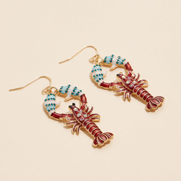 Lobster Dangle Earrings for a Splash of Fun