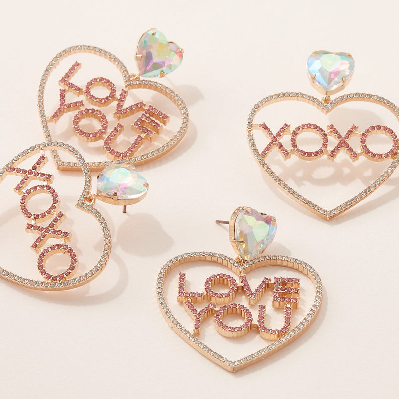 Heart Post Earrings for Special Day