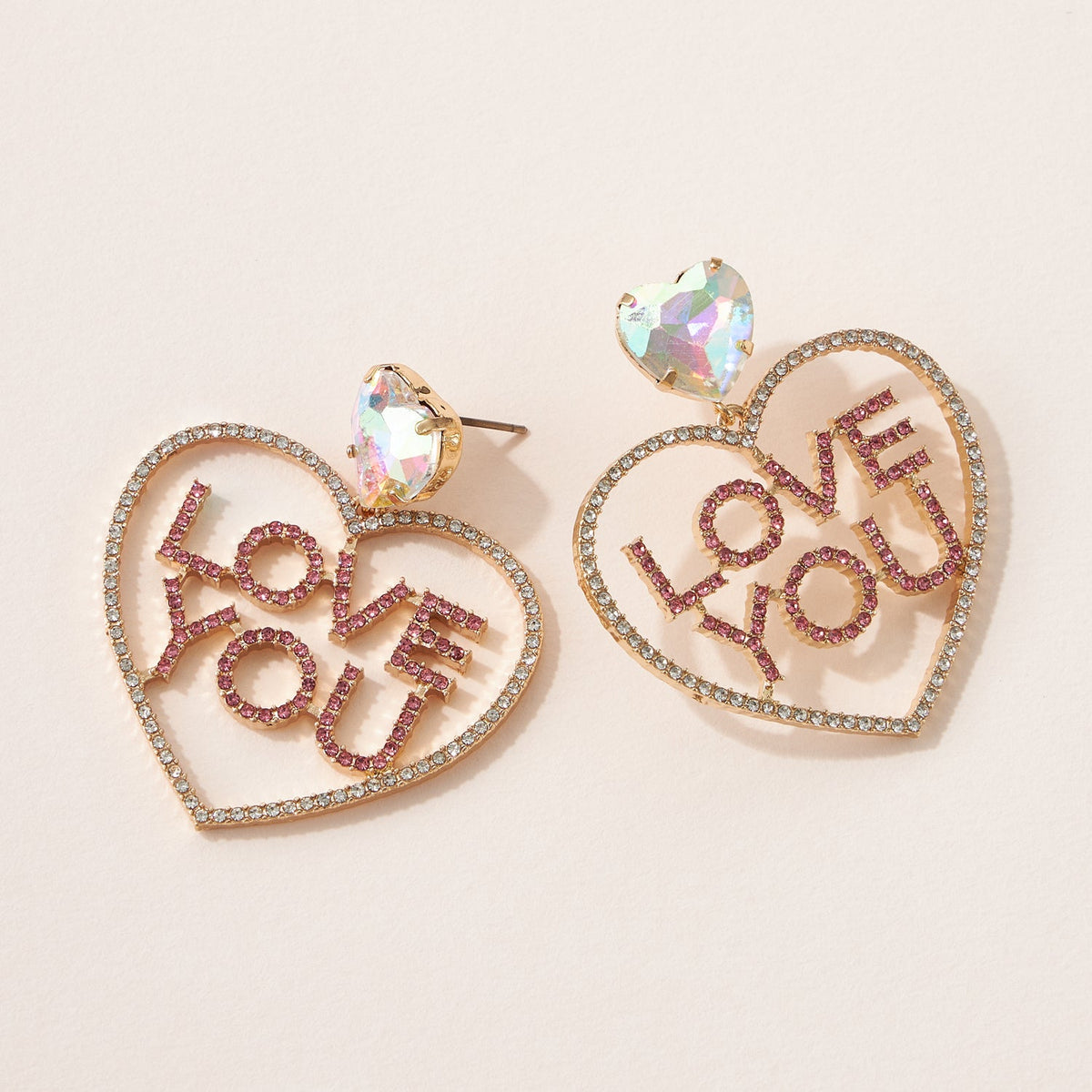 Heart Post Earrings for Special Day