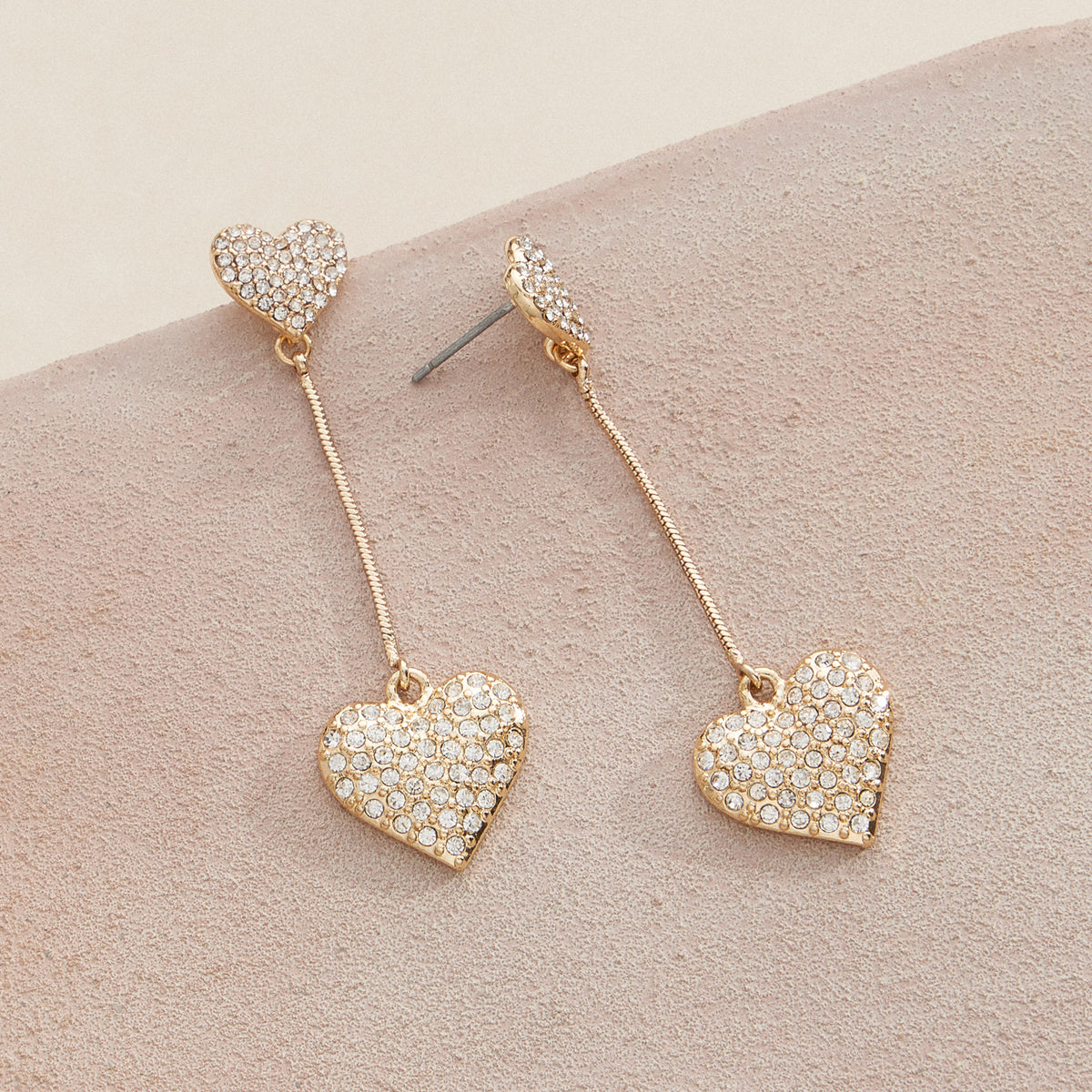 Lovely Dangle Heart Earrings