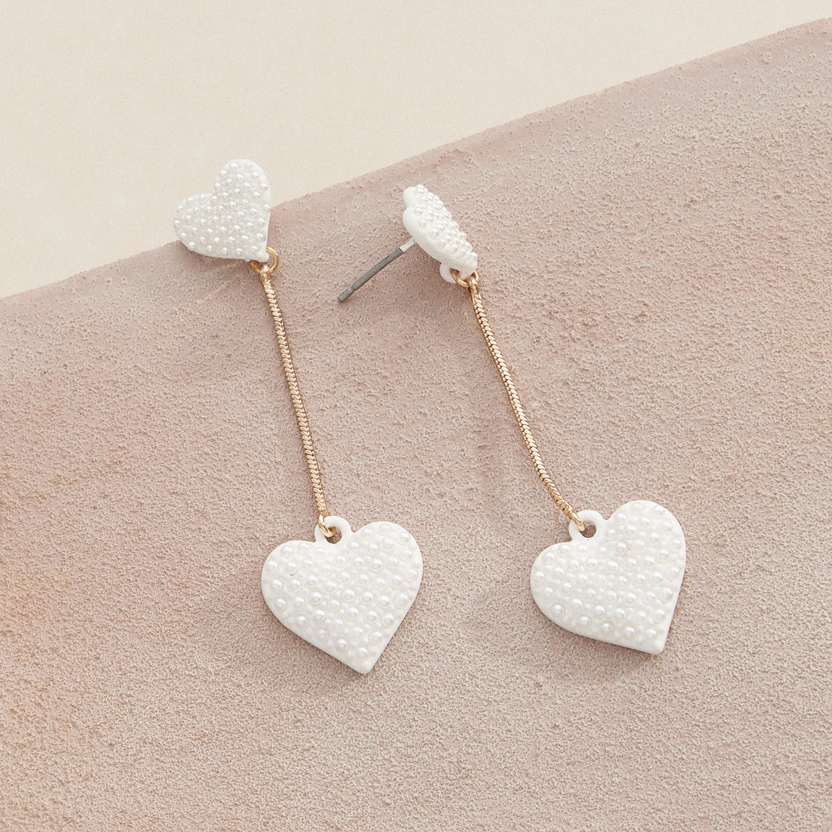 Lovely Dangle Heart Earrings