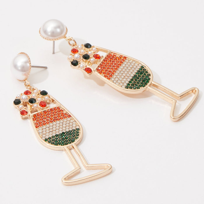 Celebrate Saint Patrick's Day with a Cocktail Post Earring