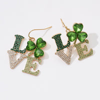 Love Your Saint Patrick Day With Our Love Dangling Earrings