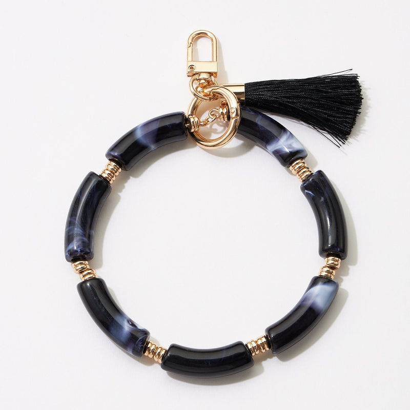 Resin Wrist Keychain With Tassel