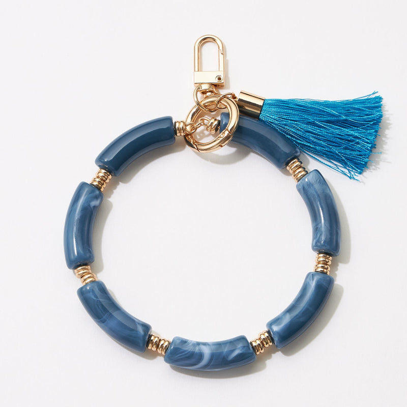 Resin Wrist Keychain With Tassel