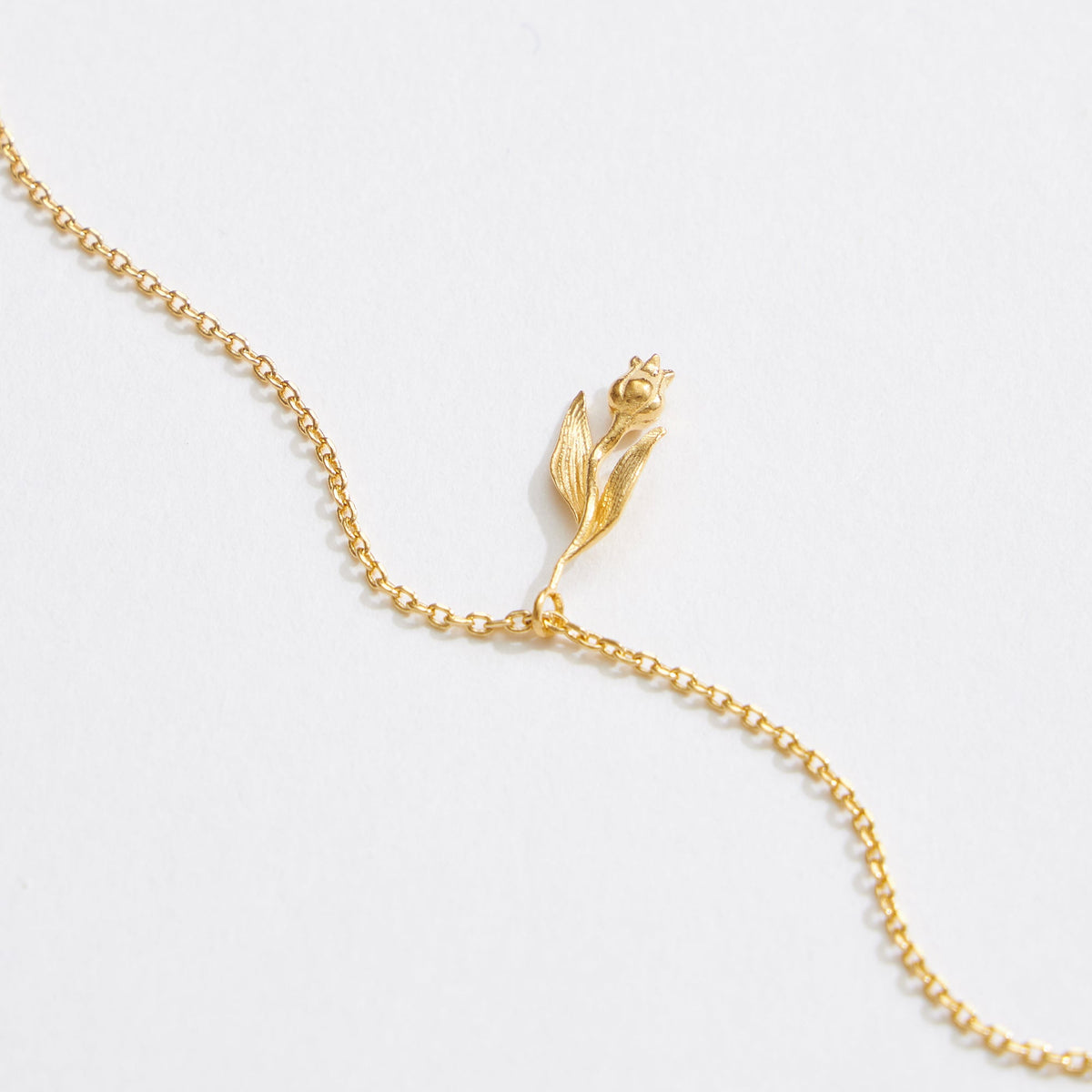 Gold Dipped Tulip Necklace