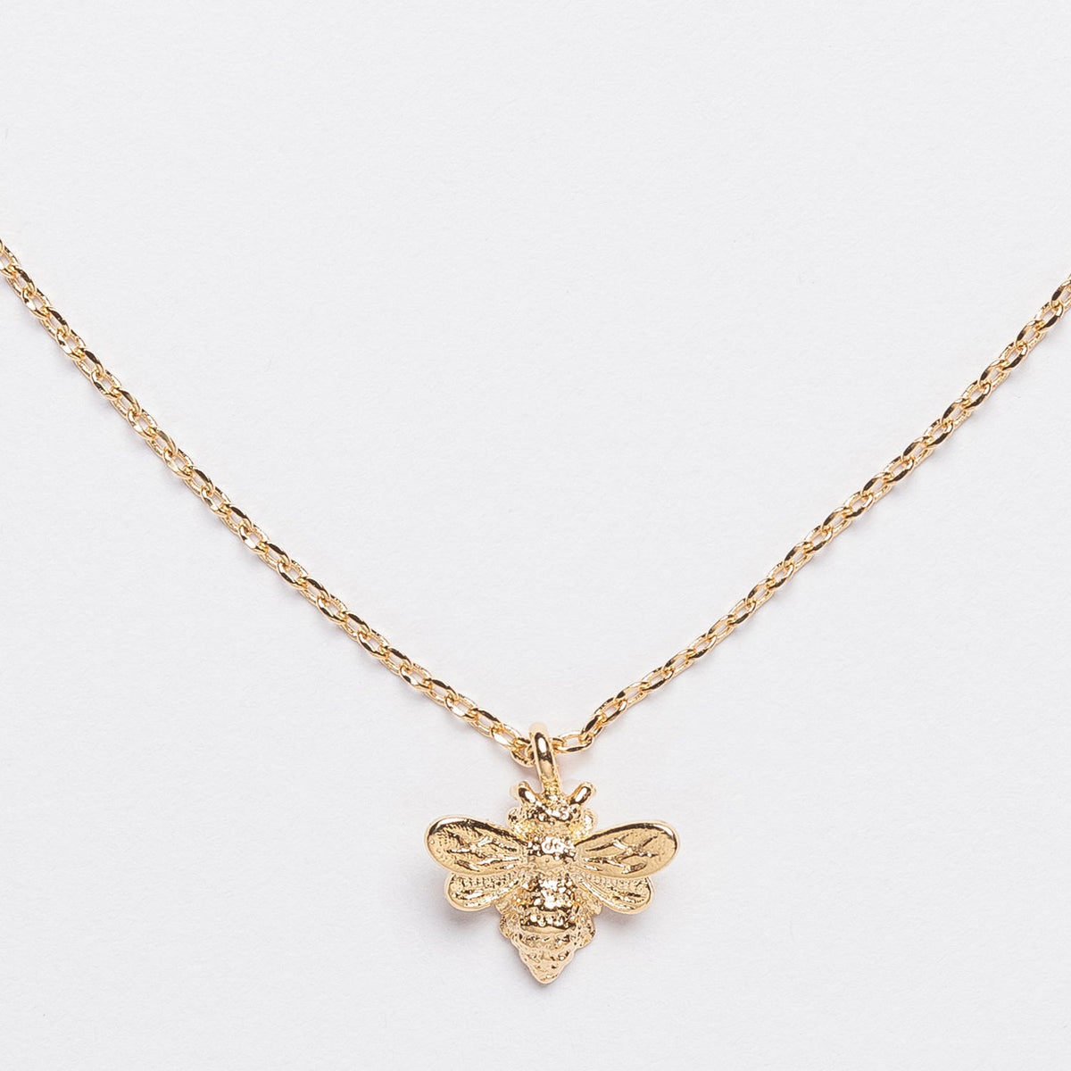 18K Gold Dipped Necklace with Bumblebee Pendant