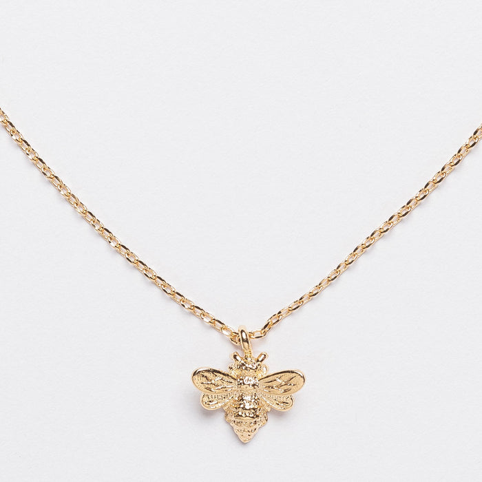 18K Gold Dipped Necklace with Bumblebee Pendant